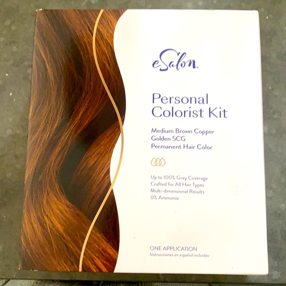 eSalon brand Personal Colorist Kit in Medium brown copper